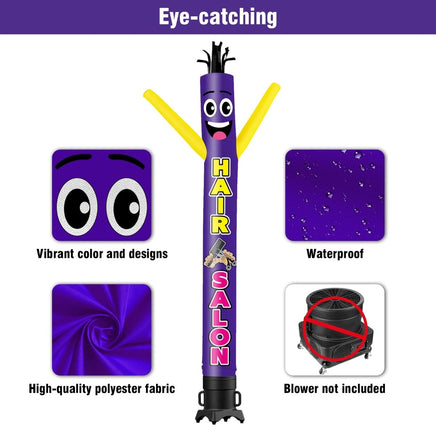 6FT Tall Hair Salon Waving Inflatable Tube Man(Blower Not Included) - goodeny