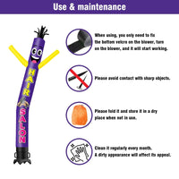 6FT Tall Hair Salon Waving Inflatable Tube Man(Blower Not Included) - goodeny
