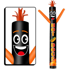 6FT Tall Hot Dogs Waving Inflatable Tube Man(Blower Not Included) - goodeny