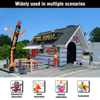 6FT Tall Hot Dogs Waving Inflatable Tube Man(Blower Not Included) - goodeny