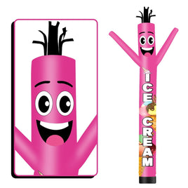 6FT Tall Ice Cream Waving Inflatable Tube Man(Blower Not Included) - goodeny