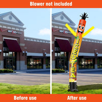 6FT Tall Iced Tea Waving Inflatable Tube Man(Blower Not Included) - goodeny
