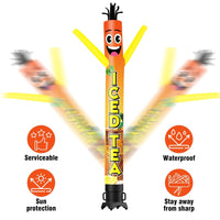 6FT Tall Iced Tea Waving Inflatable Tube Man(Blower Not Included) - goodeny