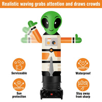6FT Tall Inflatable Alien Wavers Inflatable Tube Man (12''Diameter) (Blower Not Included) - goodeny