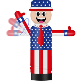 6FT Tall Inflatable American Flag Wavers Inflatable Tube Man (18''Diameter) (Blower Not Included) - goodeny