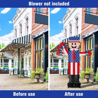 6FT Tall Inflatable American Flag Wavers Inflatable Tube Man (18''Diameter) (Blower Not Included) - goodeny