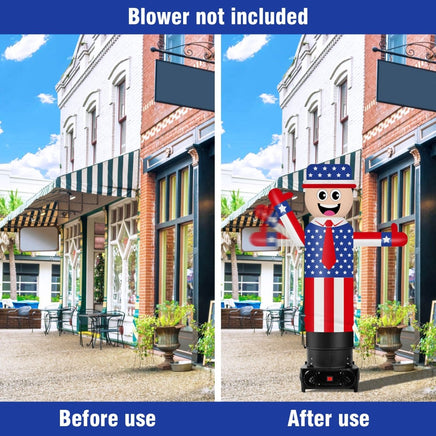 6FT Tall Inflatable American Flag Wavers Inflatable Tube Man (18''Diameter) (Blower Not Included) - goodeny