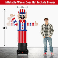 6FT Tall Inflatable Barber Shop Wavers Inflatable Tube Man (18''Diameter) (Blower Not Included) - goodeny
