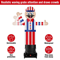 6FT Tall Inflatable Barber Shop Wavers Inflatable Tube Man (18''Diameter) (Blower Not Included) - goodeny