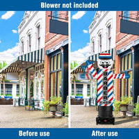 6FT Tall Inflatable Barber Shop Wavers Inflatable Tube Man (18''Diameter) (Blower Not Included) - goodeny