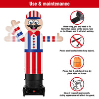 6FT Tall Inflatable Barber Shop Wavers Inflatable Tube Man (18''Diameter) (Blower Not Included) - goodeny