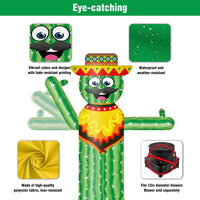 6FT Tall Inflatable Cactus Wavers Inflatable Tube Man (12''Diameter) (Blower Not Included) - goodeny
