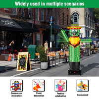 6FT Tall Inflatable Cactus Wavers Inflatable Tube Man (12''Diameter) (Blower Not Included) - goodeny