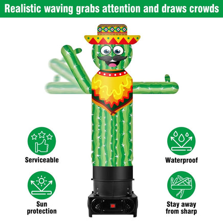6FT Tall Inflatable Cactus Wavers Inflatable Tube Man (12''Diameter) (Blower Not Included) - goodeny