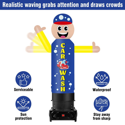 6FT Tall Inflatable Car Wash Wavers Inflatable Tube Man (12''Diameter) (Blower Not Included) - goodeny