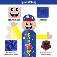 6FT Tall Inflatable Car Wash Wavers Inflatable Tube Man (12''Diameter) (Blower Not Included) - goodeny