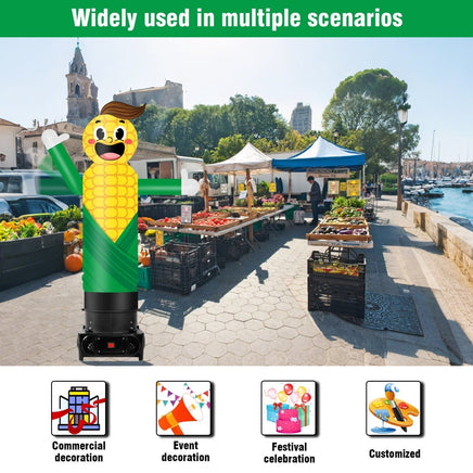 6FT Tall Inflatable Corn Wavers Inflatable Tube Man (12''Diameter) (Blower Not Included) - goodeny