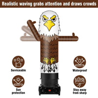 6FT Tall Inflatable Eagle Wavers Inflatable Tube Man (18''Diameter) (Blower Not Included) - goodeny