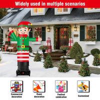 6FT Tall Inflatable ELF Wavers Inflatable Tube Man (12''Diameter) (Blower Not Included) - goodeny