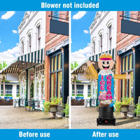 6FT Tall Inflatable Ice Cream Wavers Inflatable Tube Man (18''Diameter) (Blower Not Included) - goodeny