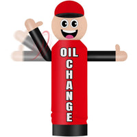 6FT Tall Inflatable Oil Change Wavers Inflatable Tube Man (12''Diameter) (Blower Not Included) - goodeny