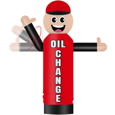 6FT Tall Inflatable Oil Change Wavers Inflatable Tube Man (12''Diameter) (Blower Not Included) - goodeny