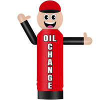 6FT Tall Inflatable Oil Change Wavers Inflatable Tube Man (12''Diameter) (Blower Not Included) - goodeny