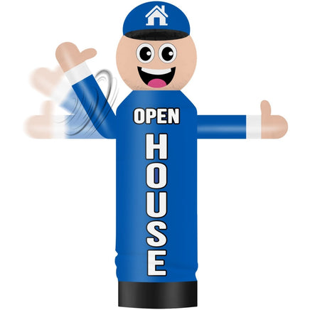 6FT Tall Inflatable Open House Wavers Inflatable Tube Man (12''Diameter) (Blower Not Included) - goodeny