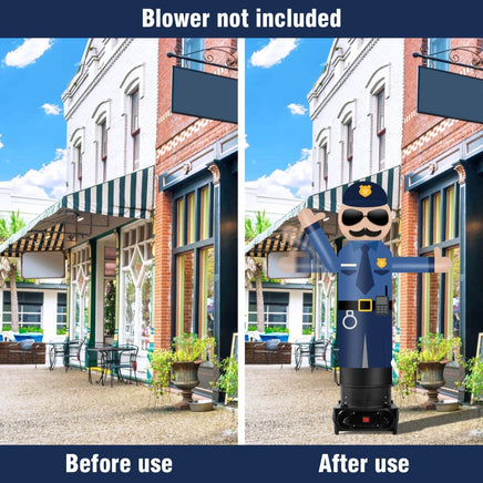 6FT Tall Inflatable Policeman Wavers Inflatable Tube Man (12''Diameter) (Blower Not Included) - goodeny
