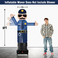6FT Tall Inflatable Policeman Wavers Inflatable Tube Man (12''Diameter) (Blower Not Included) - goodeny