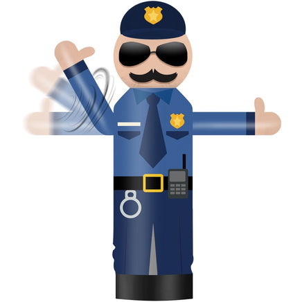 6FT Tall Inflatable Policeman Wavers Inflatable Tube Man (12''Diameter) (Blower Not Included) - goodeny