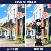 6FT Tall Inflatable Policewoman Wavers Inflatable Tube Man (12''Diameter) (Blower Not Included) - goodeny