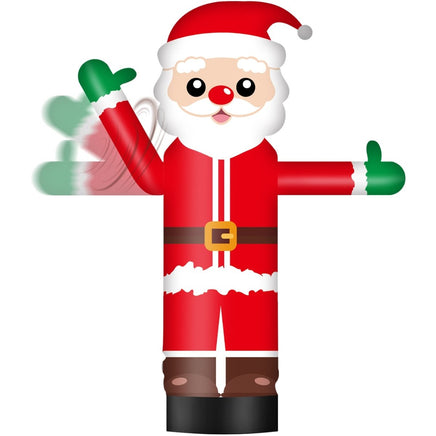 6FT Tall Inflatable Santa Claus Wavers Inflatable Tube Man (12''Diameter) (Blower Not Included) - goodeny