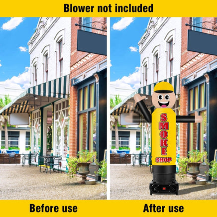 6FT Tall Inflatable Smoke Shop Wavers Inflatable Tube Man (12''Diameter) (Blower Not Included) - goodeny