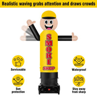 6FT Tall Inflatable Smoke Shop Wavers Inflatable Tube Man (12''Diameter) (Blower Not Included) - goodeny