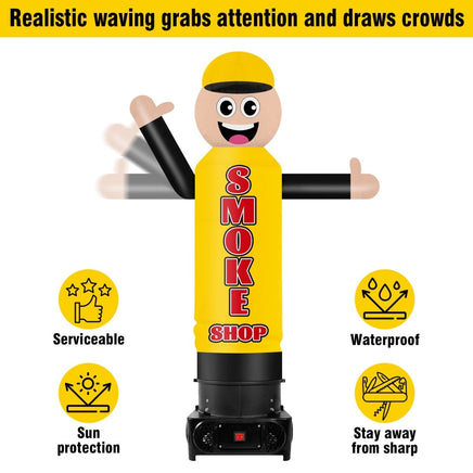 6FT Tall Inflatable Smoke Shop Wavers Inflatable Tube Man (12''Diameter) (Blower Not Included) - goodeny