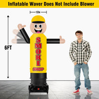6FT Tall Inflatable Smoke Shop Wavers Inflatable Tube Man (12''Diameter) (Blower Not Included) - goodeny