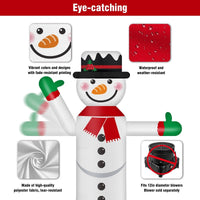 6FT Tall Inflatable Snowman Wavers Inflatable Tube Man (12''Diameter) (Blower Not Included) - goodeny