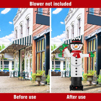 6FT Tall Inflatable Snowman Wavers Inflatable Tube Man (12''Diameter) (Blower Not Included) - goodeny