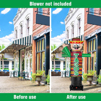 6FT Tall Inflatable Tacos Wavers Inflatable Tube Man (18''Diameter) (Blower Not Included) - goodeny