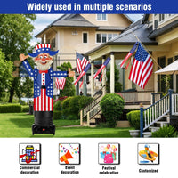 6FT Tall Inflatable Uncle Sam Wavers Inflatable Tube Man (18''Diameter) (Blower Not Included) - goodeny