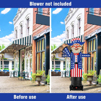 6FT Tall Inflatable Uncle Sam Wavers Inflatable Tube Man (18''Diameter) (Blower Not Included) - goodeny