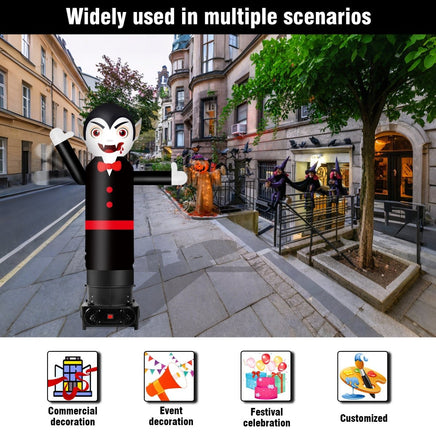 6FT Tall Inflatable Vampire Wavers Inflatable Tube Man (12''Diameter) (Blower Not Included) - goodeny