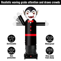 6FT Tall Inflatable Vampire Wavers Inflatable Tube Man (12''Diameter) (Blower Not Included) - goodeny