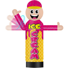 6FT Tall Inflatable Wavers Ice Cream Inflatable Tube Man (18''Diameter) (Blower Not Included) - goodeny