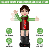 6FT Tall Inflatable Wavers Open Inflatable Tube Man (18''Diameter) (Blower Not Included) - goodeny