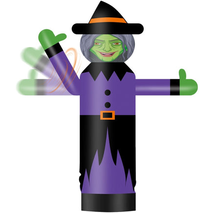 6FT Tall Inflatable Witch Wavers Inflatable Tube Man (12''Diameter) (Blower Not Included) - goodeny