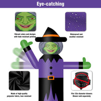 6FT Tall Inflatable Witch Wavers Inflatable Tube Man (12''Diameter) (Blower Not Included) - goodeny