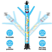 6FT Tall Juice Bar Blue Waving Inflatable Tube Man(Blower Not Included) - goodeny
