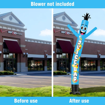 6FT Tall Juice Bar Blue Waving Inflatable Tube Man(Blower Not Included) - goodeny